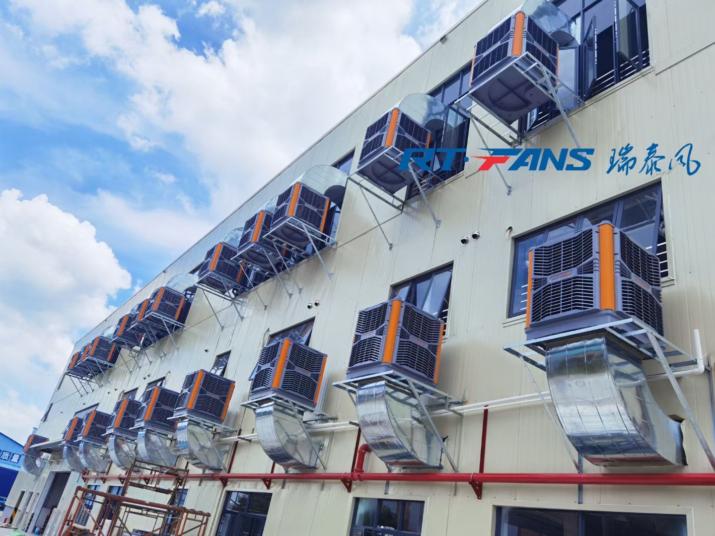 五金電子廠通風降溫方案