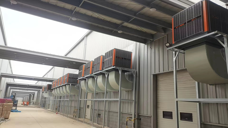 湖北鄂州唯品會倉儲中心降溫